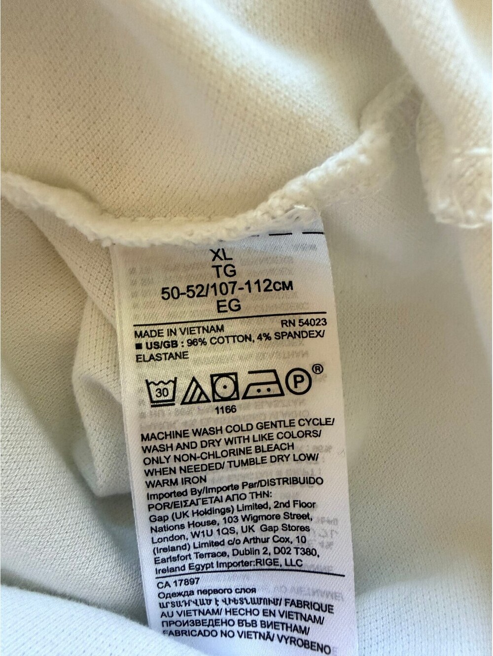 Banana Republic Performance Pique Polo Shirt White Gray Trim Men's XL - Picture 7 of 7